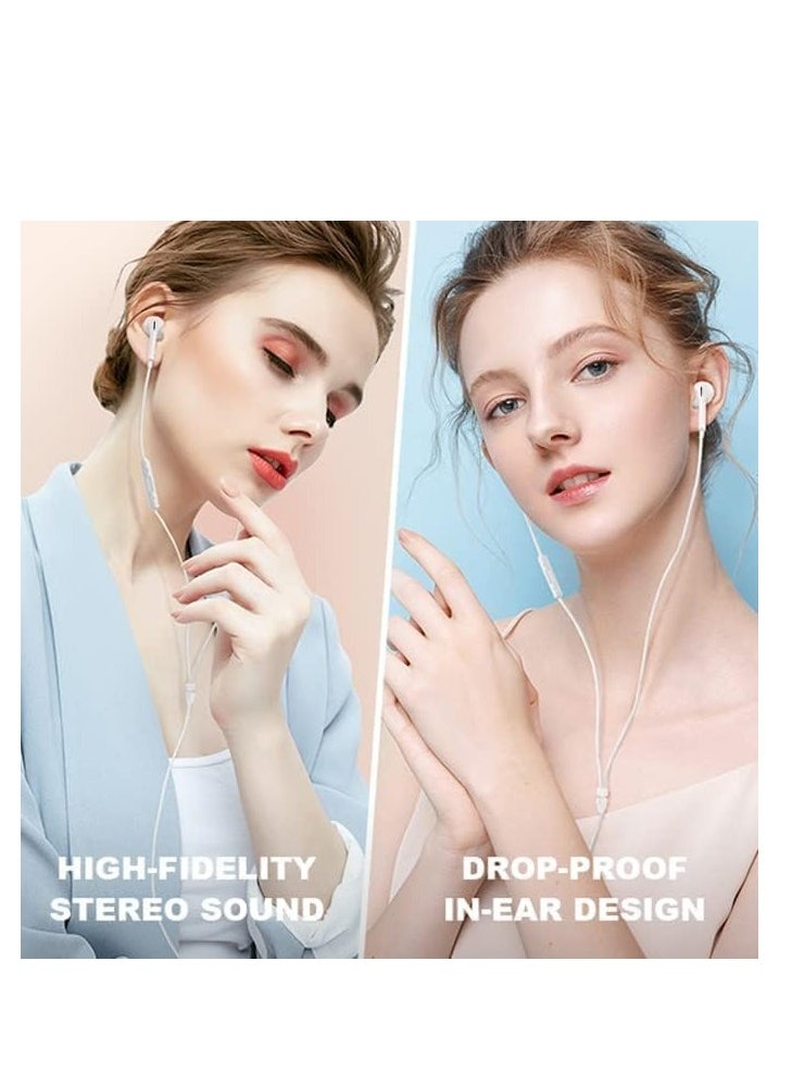 ماركة غير محددة - سماعات راس USB C، سماعات اذن هاي فاي ستيريو بتقنية هاي فاي لتقليل الضوضاء مع ميكروفون وتحكم في مستوى الصوت متوافقة مع سامسونج S20/S10، واوي P40/P30/ميت 20، جوجل بكسل 5/4/3/2XL وغيرها، سلكي، في الاذن - Image 1
