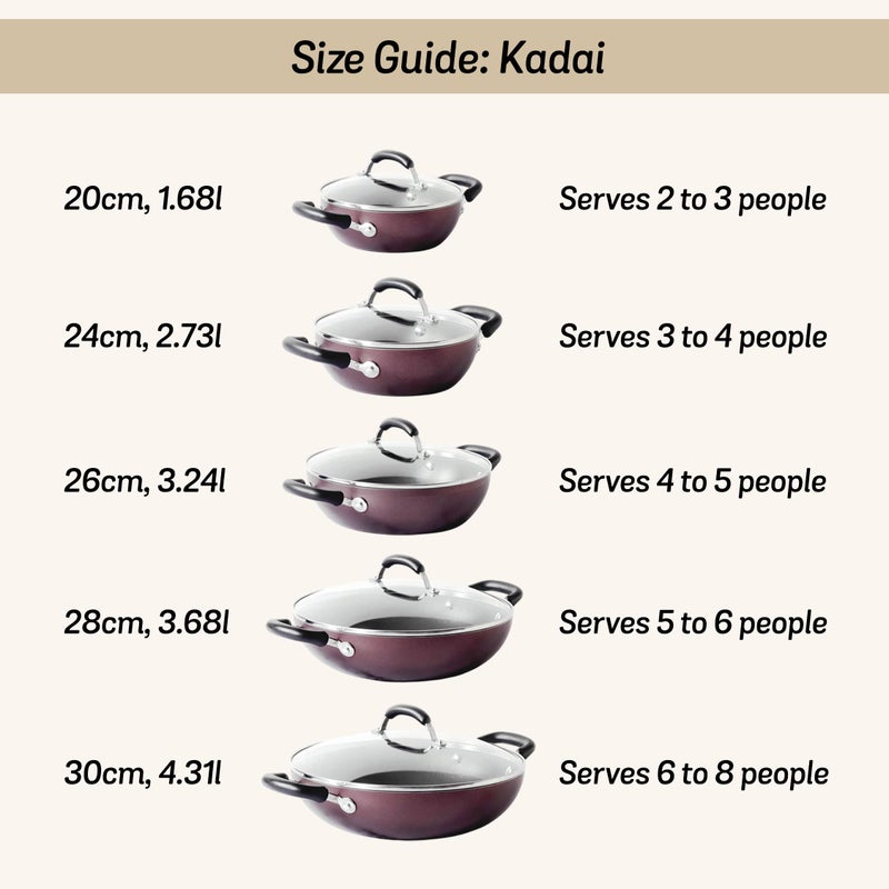 MEYER مقلاة ميرا ميرلوت من الألمنيوم غير لاصقة | مقلاة مع غطاء زجاجي | مقلاة للقلي العميق والقلي السريع | متوافقة مع الغاز والتحريض 100% خالية من السموم، 24 سم - Image 5
