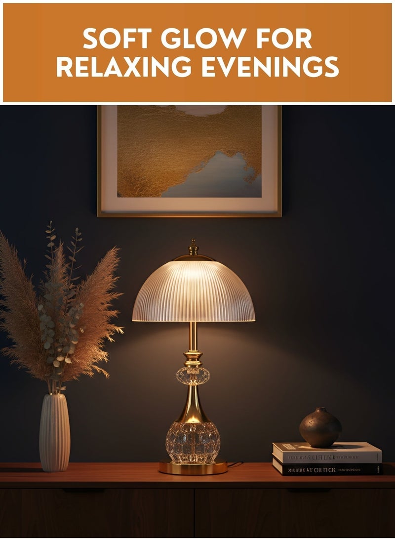 Touch Control Table Lamp with USB Charging – Modern Bedside Night Lamp for Bedroom, Living Room & Desk, Decorative Ambient Table Light - Image 4