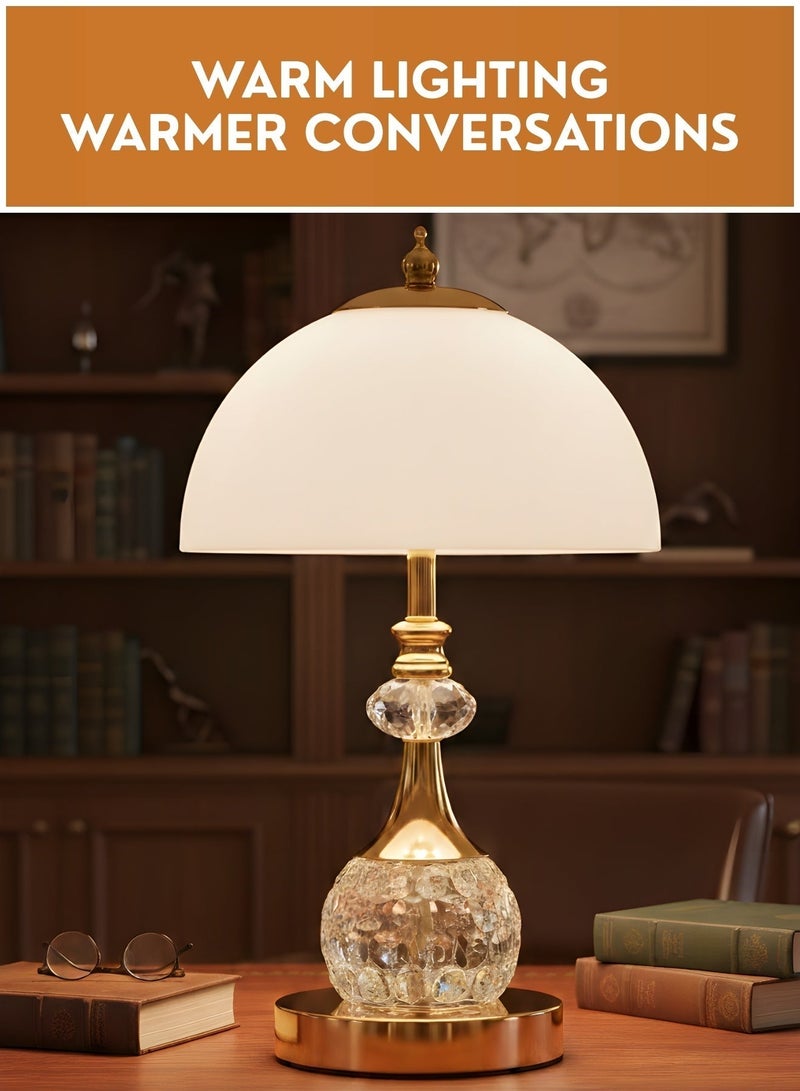 Touch Control Table Lamp with USB Charging – Modern Bedside Night Lamp for Bedroom, Living Room & Desk, Decorative Ambient Table Light - Image 5