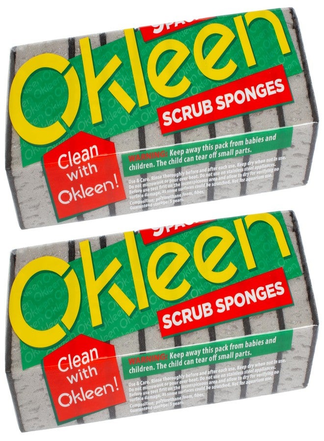 Okleen Multi Use Scrub Sponges. Made in Europe (Grey, 18 Pack) - Image 3