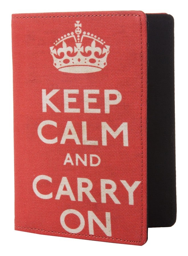 Eco Corner - Keep Calm - Passport Folder - 100% Cotton/Washable/Printed/Flap Closure - Image 2