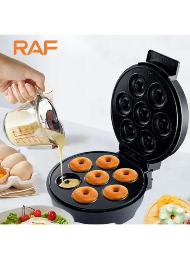 آر إيه أف صانعة الدونات RAF R.2209 – جهاز كهربائي بقوة 1000 واط مع تسخين مزدوج، سطح غير لاصق، توزيع حرارة متساوٍ، ضمان 3 سنوات - Image 1