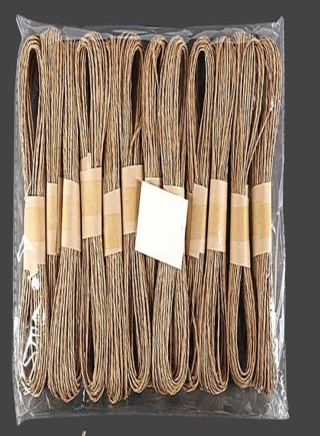 53 Arts DIY Craft Paper Rope | (Pack of 12) | Brown Natural Twine Cord for Gift Wrapping, Home Décor, Craft Projects, Packaging & Decorative Art - Image 1