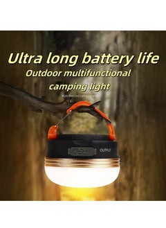 Generic LED Camping Light, Rechargeable & Portable Tent Light, ,3 Light Modes,1200mAh Power Bank,with Magnet Base,Electric Lantern Flashlight for Camping/Hiking/Fishing/Hurricane/Emergency(2 Packs)  - Image 1