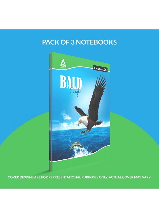 classmate Classmate Long Book - Single Line, 172 Pages, 297 mm x 210 mm - Pack Of 3  - Image 3