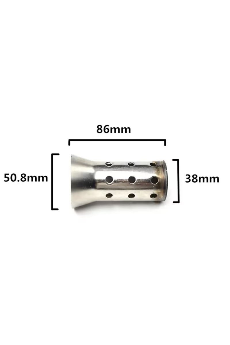 51mm 51mm 60mm Inlet Motorcycle Exhaust Muffler Adjustable DB Killer Silencer Noise Sound Eliminator