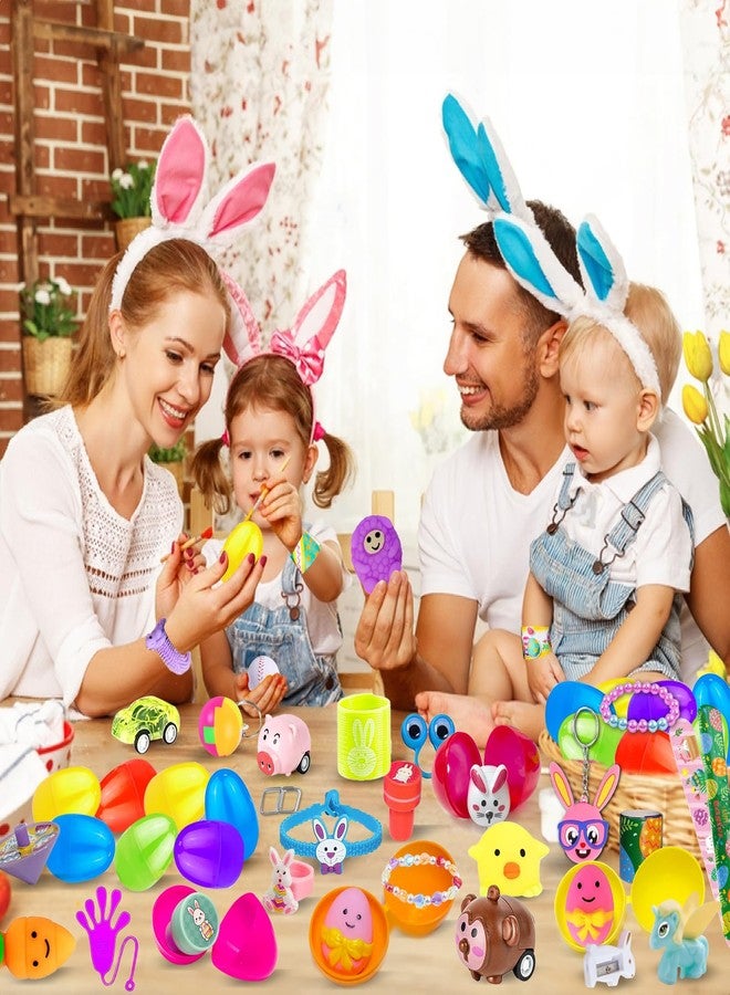 ١٠٠ بيضة عيد فصح معبأة مسبقًا بألعاب مبتكرة، حشوات بيض عيد الفصح البلاستيكية بكميات كبيرة لألعاب البحث عن بيض عيد الفصح، حشوات سلال عيد الفصح للأطفال الصغار من الجنسين، أكياس هدايا مليئة ببيض عيد الفصح، هدايا حفلات - Image 4