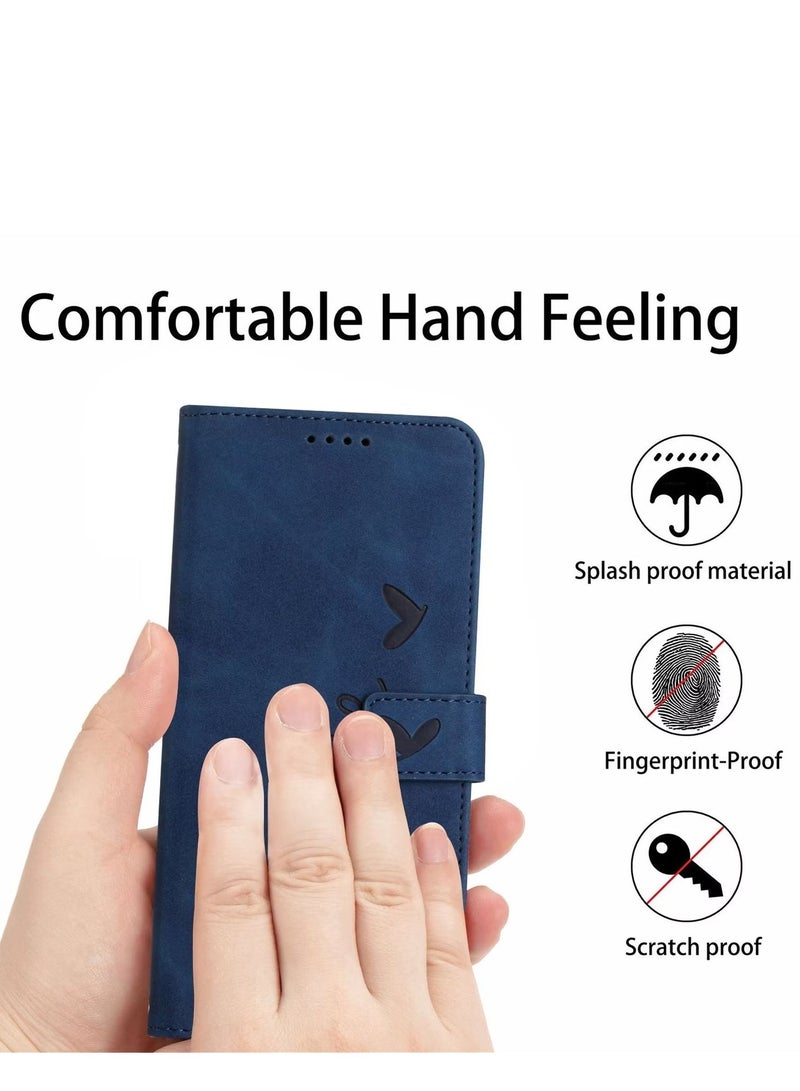 Wallet Case For Tecno Spark 10C Leather Flip Cover With Card Slots Kickstand Magnetic Closure Shockproof Blue - Image 5