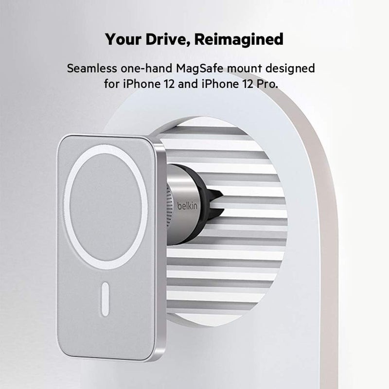 belkin Belkin MagSafe Vent Mount ProMagSafe Phone Mount For CarCar AccessoriesCar Phone Holder MountMagnetic Phone Holder for iPhone 16 iPhone 15 iPhone 14 Pro Max Pro  More Certified Refurbished  - Image 2