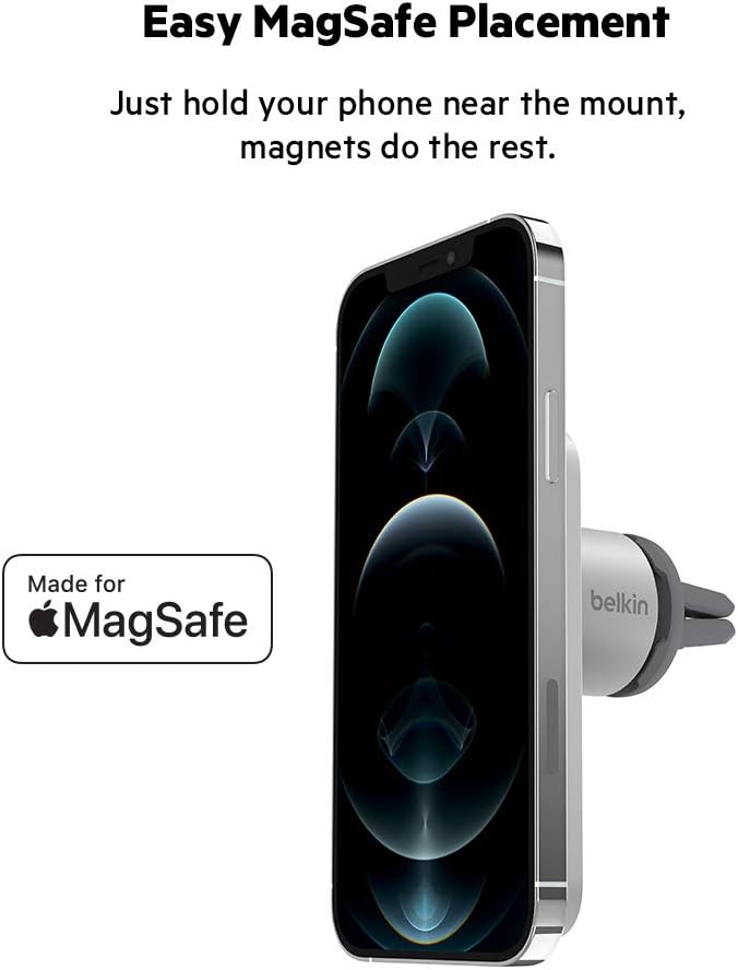 belkin Belkin MagSafe Vent Mount ProMagSafe Phone Mount For CarCar AccessoriesCar Phone Holder MountMagnetic Phone Holder for iPhone 16 iPhone 15 iPhone 14 Pro Max Pro  More Certified Refurbished  - Image 3
