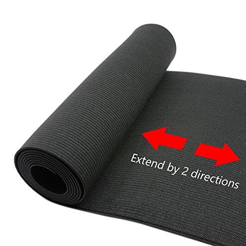 iCraft Strapcrafts 7 7/8-Inch Wide by 2-Yard Black Heavy Stretch Knit Elastic 74030 - Image 2