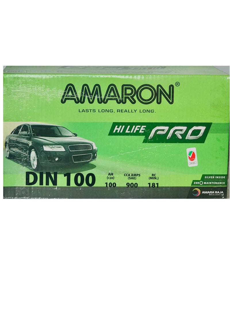 Amaron - Car Battery 12V 100AH DIN100-ML - Image 1