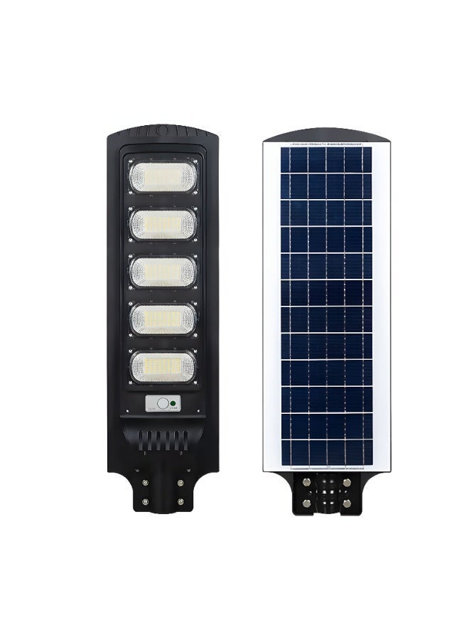 أوكيلي للإضاءة كشاف شارع بالطاقة الشمسية IP66 – كشاف ليد خارجي متكامل مع ريموت وحساس حركة (إضاءة صفراء, 250 واط) - Image 1