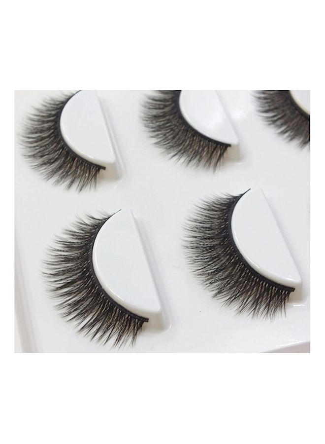 NIBEMINENT 6-Piece 3D False Eyelashes Black - Image 3