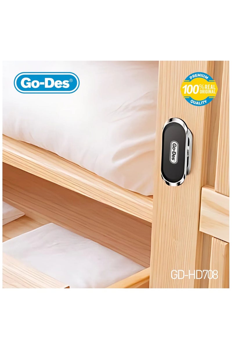 جو-ديز حامل مغناطيسي للهاتف والكمبيوتر اللوحي من ، مصنوع من سبائك الألومنيوم، يدور بزاوية 360 درجة، مناسب للسيارة والمنزل والمكتب - Image 4