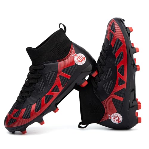 WOwallet Boys Soccer Cleats Girls Kids Football Shoes Athletic Outdoor Soccer Shoes for Baseball Cleats Softball Cleats Professional Training Sneaker Football Boots - Image 1