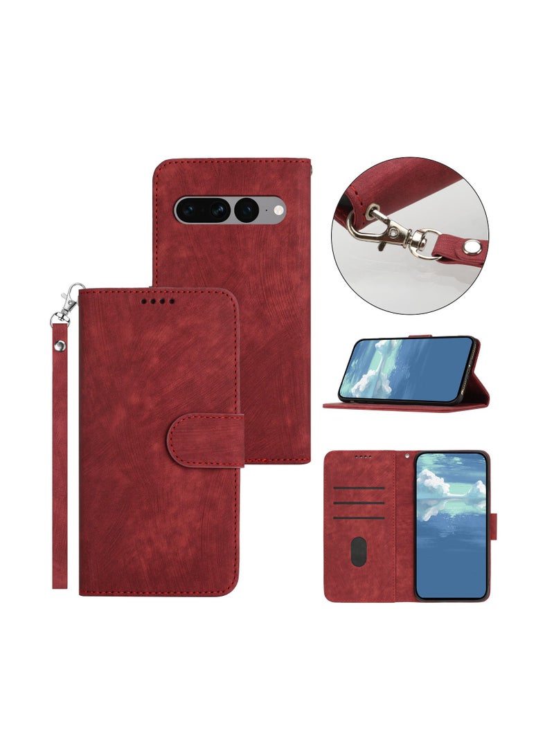 Suteni Magnetic Flip Cover Card Slots Leather Phone Case for Google Pixel - Image 2