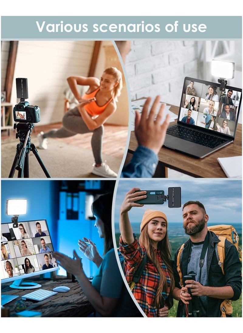 ELTRAZONE LED Selfie Light with 60 LEDs, 2200mAh Rechargeable Cell Phone Fill Light – Adjustable RGB 2500K-6500K, 360° Clip-on Light for Phone/Tablet/Laptop Camera, 3 Lighting Modes – Perfect for TikTok, Photography, Vlogging & Live Streaming - Image 3