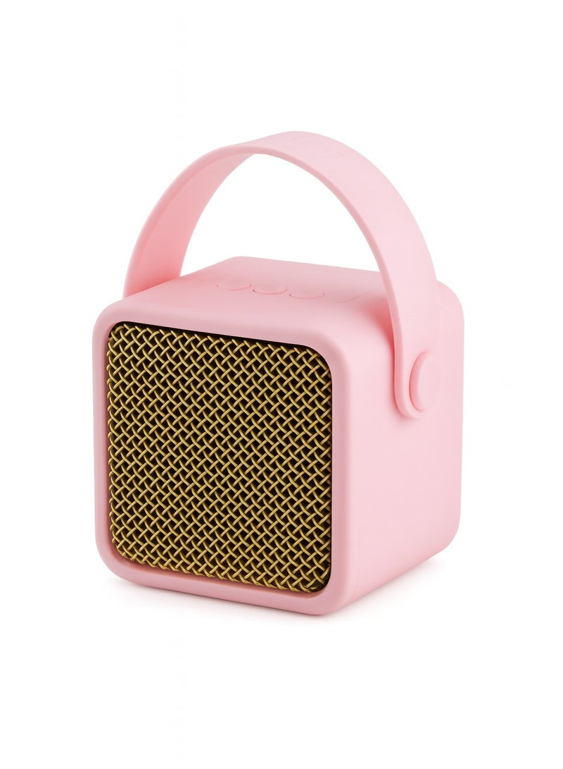 سبيكرمحمول صغير kisonli s1 بقدرة 5 وات مع بطارية 1500mAh وصوت قوي وصميم أنيق – Portable Mini Speaker- لون بينك - Image 1