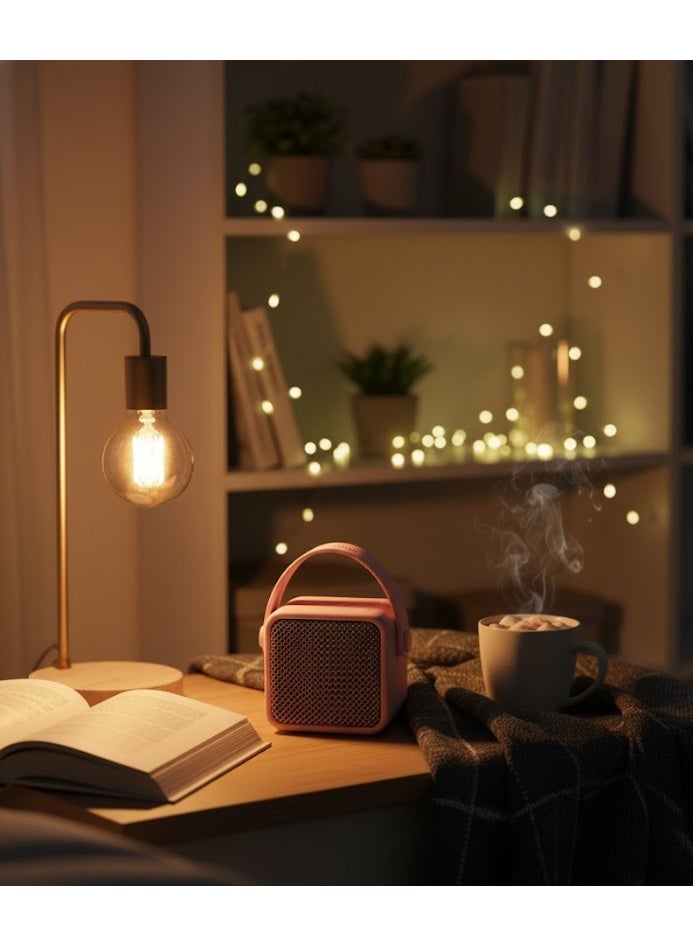 سبيكرمحمول صغير kisonli s1 بقدرة 5 وات مع بطارية 1500mAh وصوت قوي وصميم أنيق – Portable Mini Speaker- لون بينك - Image 5