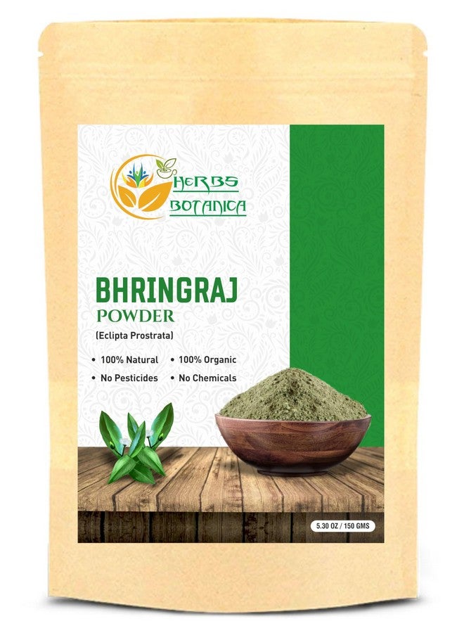 هيربس بوتيانيكا مسحوق الأعشاب بوتانيكا بهرينجراج العضوي إكليبتا ألبا كاذبة ديزي كاريسالانكاني بهرينجراجاسافا يغذي شعرك بشكل طبيعي من أجل أقفال مشعة 5.3 أونصة / 150 جم - Image 1