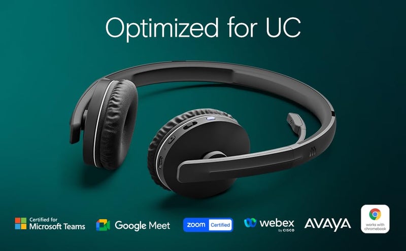 EPOS Adapt 261 - Dual Sided Headset, Wireless, Dual-Connectivity Bluetooth, USB-C Dongle Included, UC Optimized and Microsoft Teams Certified, Black - Image 3