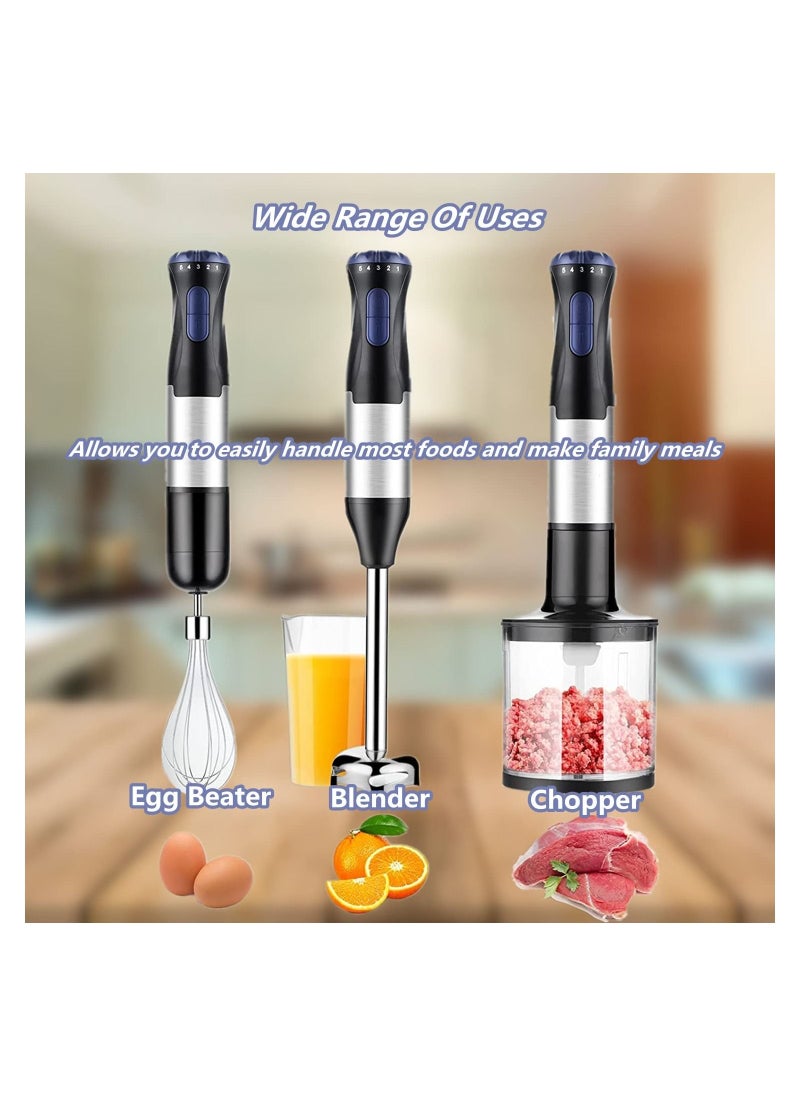 Gonice - Hand Blender,4-in-1 Handheld Blender,1000W Motor Immersion Immersion Blender,with Stainless Steel Stick Blender,Beaker,Chopper and Whisk for Baby Food,Smoothie, Sauces,Puree - Image 1