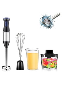 Hand Blender,4-in-1 Handheld Blender,1000W Motor Immersion Immersion Blender,with Stainless Steel Stick Blender,Beaker,Chopper and Whisk for Baby Food,Smoothie, Sauces,Puree