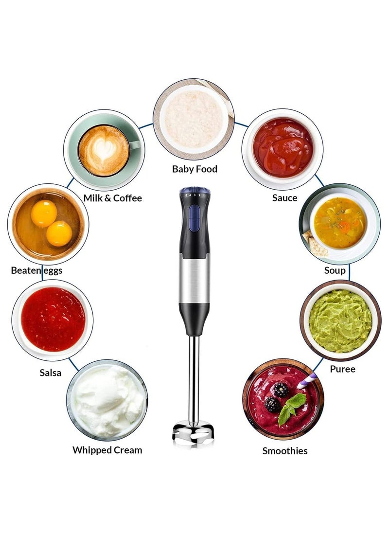 Gonice - Hand Blender,4-in-1 Handheld Blender,1000W Motor Immersion Immersion Blender,with Stainless Steel Stick Blender,Beaker,Chopper and Whisk for Baby Food,Smoothie, Sauces,Puree - Image 1
