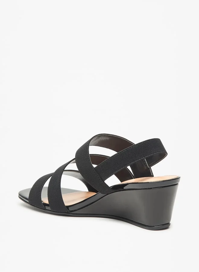 Celeste Women's Strappy Slip-On Sandals with Wedge Heels
