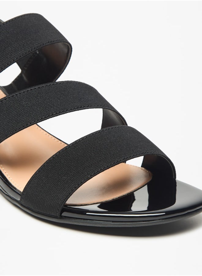Celeste - Women's Strappy Slip-On Sandals with Wedge Heels - Image 1