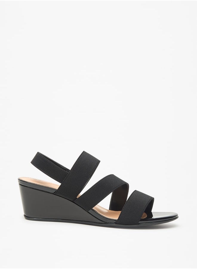Celeste - Women's Strappy Slip-On Sandals with Wedge Heels - Image 1