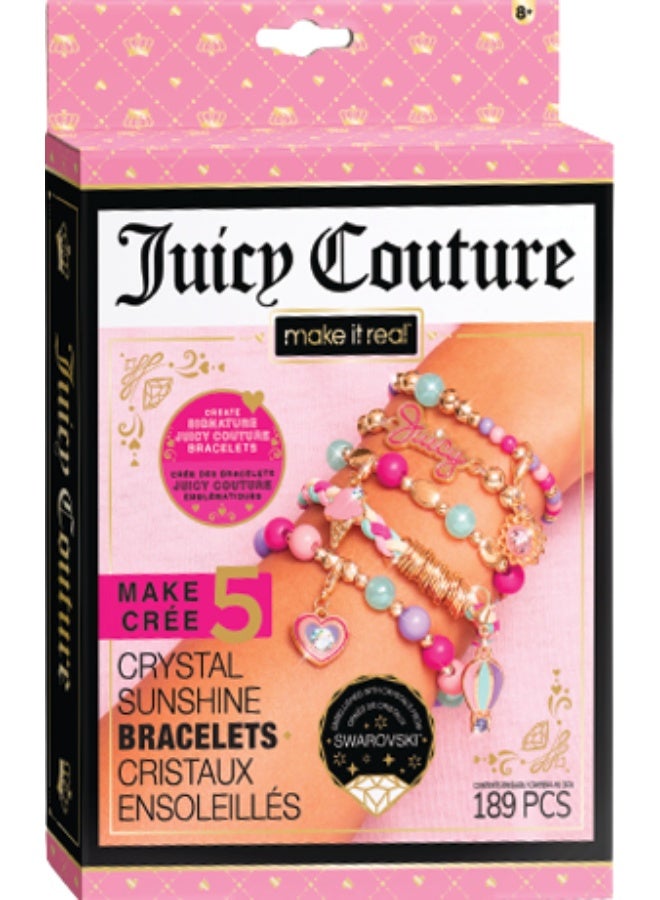 3C4G Juicy Couture Mini Crystal Sunshine Charm Bracelet-Diy Pack - Image 1