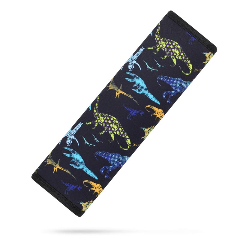 YR Seat Belt Cover for Kids Soft Comfort Seat Belt Cushion for Children Cute Cartoon Pattern Car Seat Belt Pads Cover for Girls and Boys 1 Pack Dino - Image 3