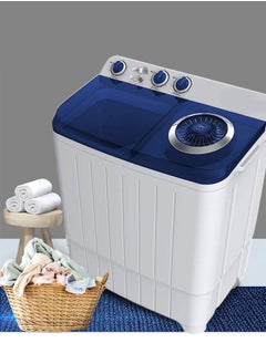 Falcon Twin Tub Washing Machine - Top Load - 7 kg - White - Blue Cover - FL807TW  - Image 4