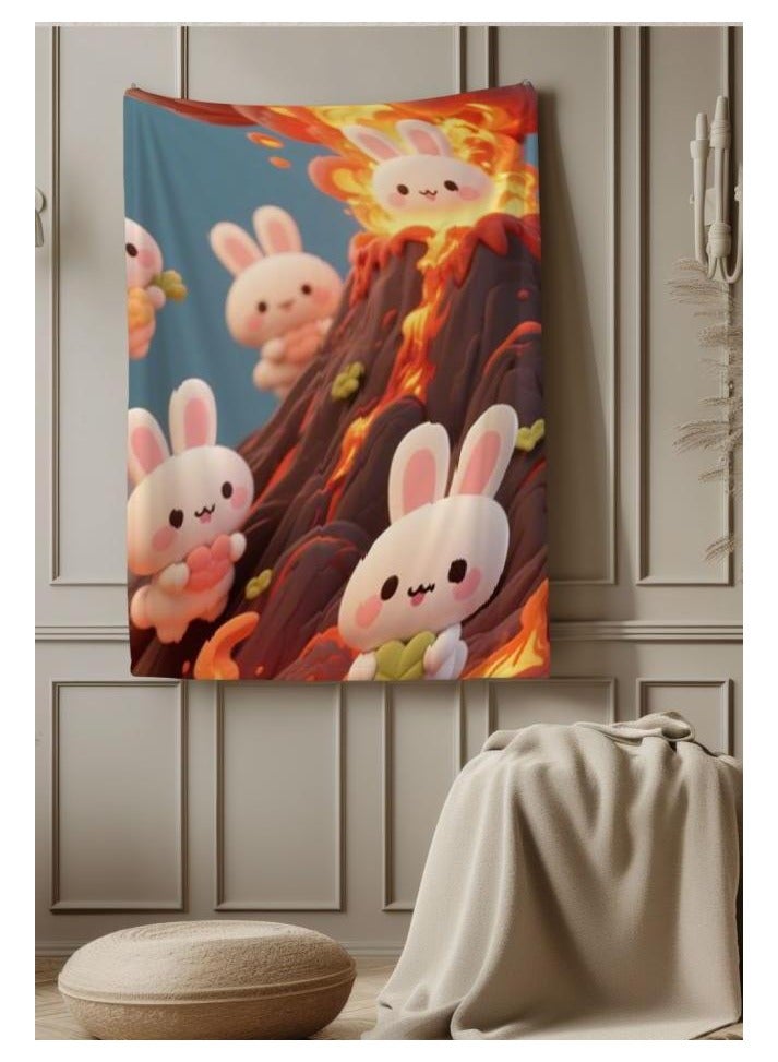 عام بطانية رقيقة من الفانيلا (دافئة ومريحة، ومناسبة للنوم واستخدام الألعاب وإزالة الغبار ومقاومة للرمل) 150 سم * 200 سم - 257 - Image 4