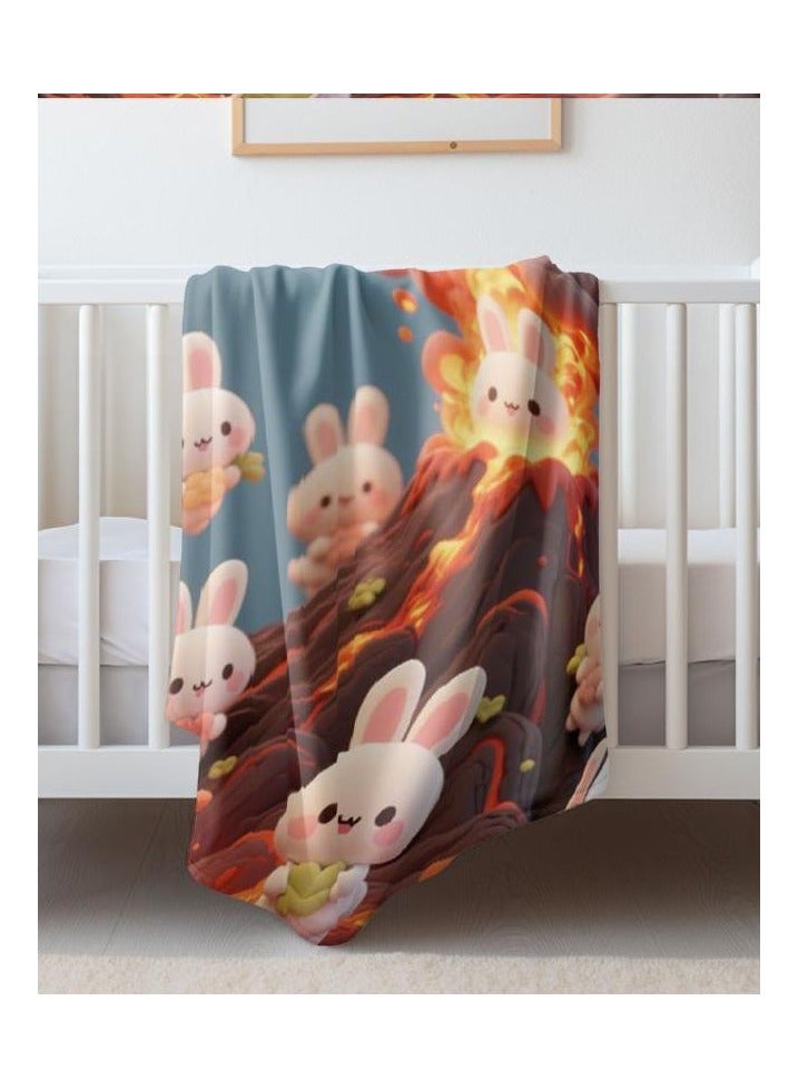 عام بطانية رقيقة من الفانيلا (دافئة ومريحة، ومناسبة للنوم واستخدام الألعاب وإزالة الغبار ومقاومة للرمل) 150 سم * 200 سم - 257 - Image 5