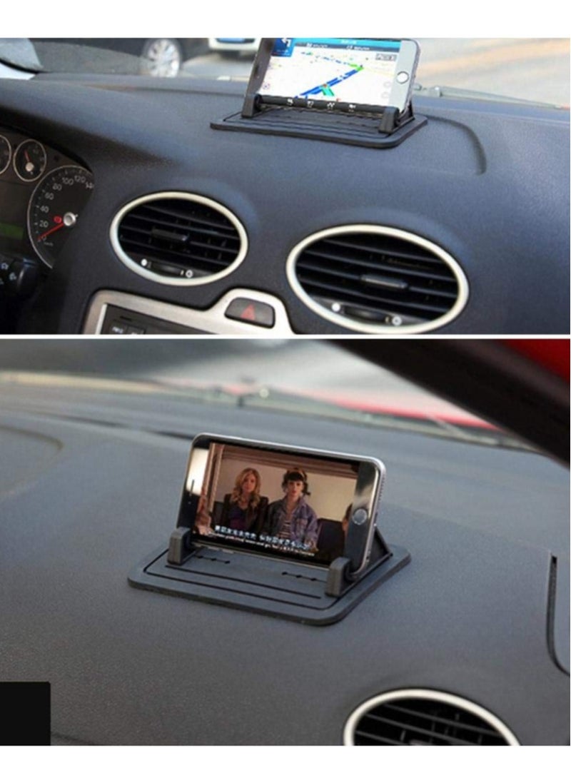 Excefore Car Phone Holder Anti-Slip Silicone Dashboard Car Pad Adjustable Smartphone Holder for Car/Home/Office Compatible with iPhone - Image 4