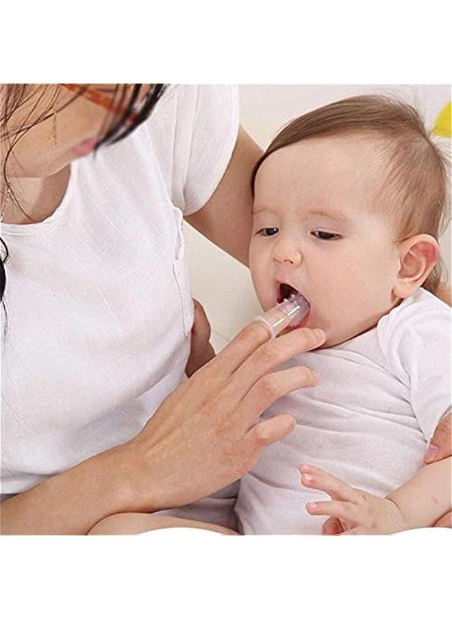 DMG Tongue Cleaning Baby, Baby Toothbrush Clean Baby Gums Disposable Tongue Cleaner Soft Gauze Toothbrush Infant Oral Cleaning Stick, Tongue Cleaner Care for 0-36 Months Baby tongue cleaning