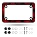 Omw2fyb Motorcycle Red Spider Web License Plate Frame Mesh Stainless Steel Material Funny Motorbike License Plate Holder for Motorcycle Accessories 7 X 4 Inch - Image 2