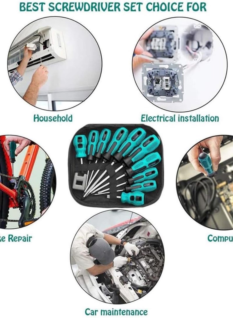 GGOOT 10 Piece Screwdriver Set Hardware Tools Combination Kit Electrical Maintenance Tools - Image 5