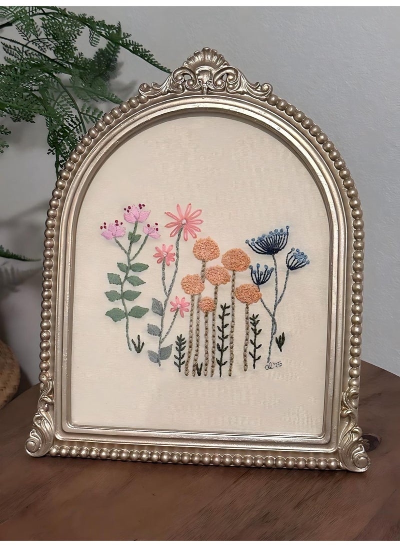 3 Pack Embroidery Starter Kit for Beginners Stamped Cross Stitch Kits with Cute Flowers and Plants Patterns for Adults Kids - Image 5