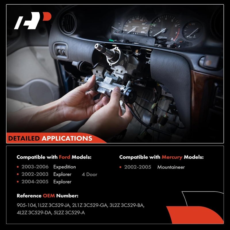 A-Premium Steering Column Shifter Repair Kit for Ford and Mercury - Image 3