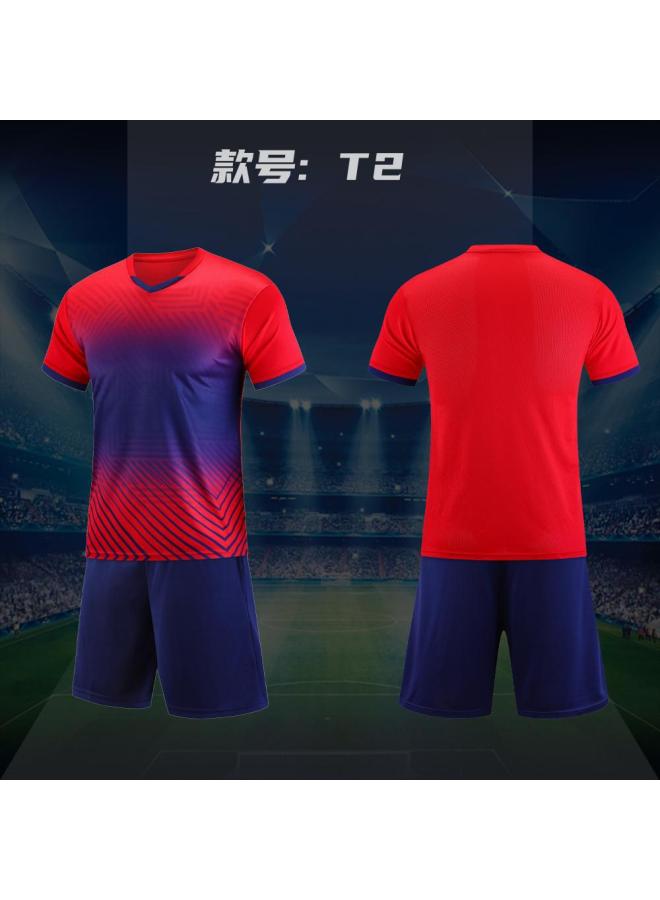 New Football Suit Adult Children Student Volleyball Compeion Training Suit Club Training Class Jersey Single Top