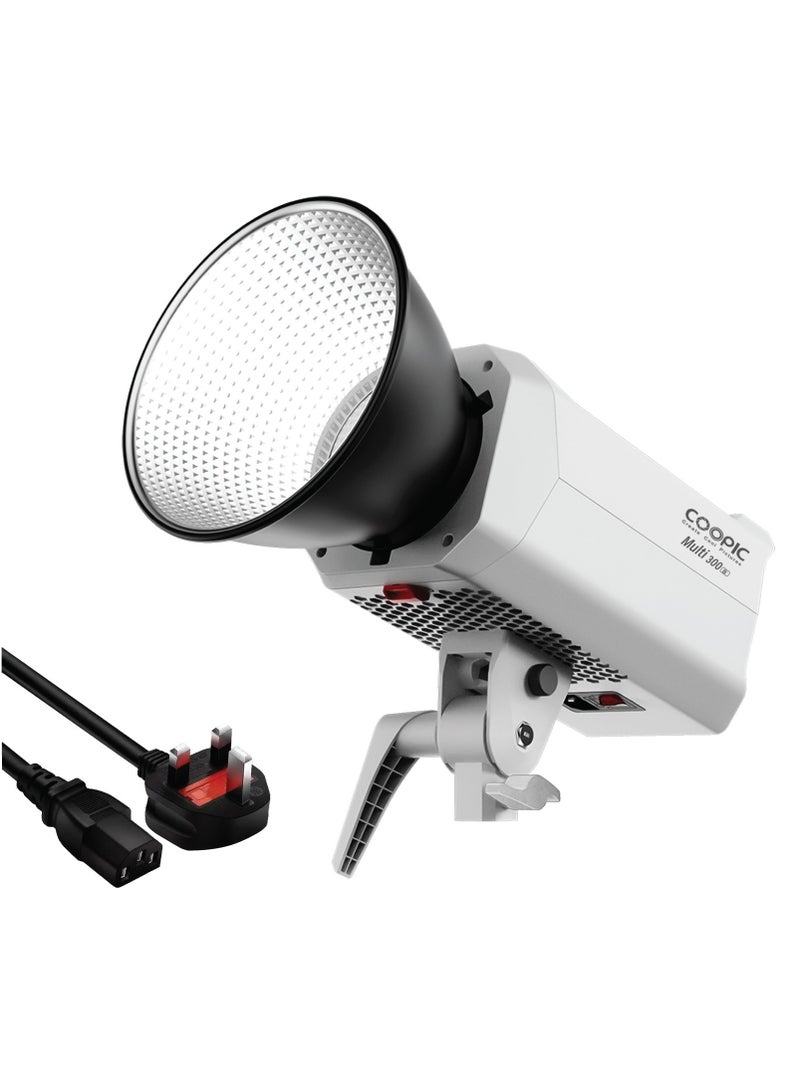 COOPIC Multi 300Bi 300W Bi-Color LED Video Light – High CRI >97, 35000LM, Stepless Dimming 0-100%, 2800K-6500K, 2.4G Remote & App Control Bowens Mount Built-in Cooling & Temp Protection – Studio Light - Image 1