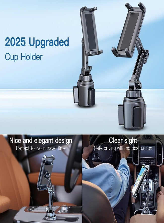 Uniwit Cup Holder Phone Tablet Mount for Car,Truck,360° Rotatable & Adjustable Arm Compatible with iPad iPhone Samsung Tab Kindle Fire HD Smartphones and Other 4.7-10" Devices - Image 2
