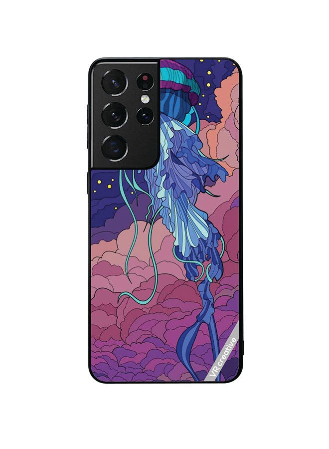 VR CREATIVE Protective Case Cover For Samsung Galaxy S21 Ultra 5G Starfish Design Multicolour - Image 1