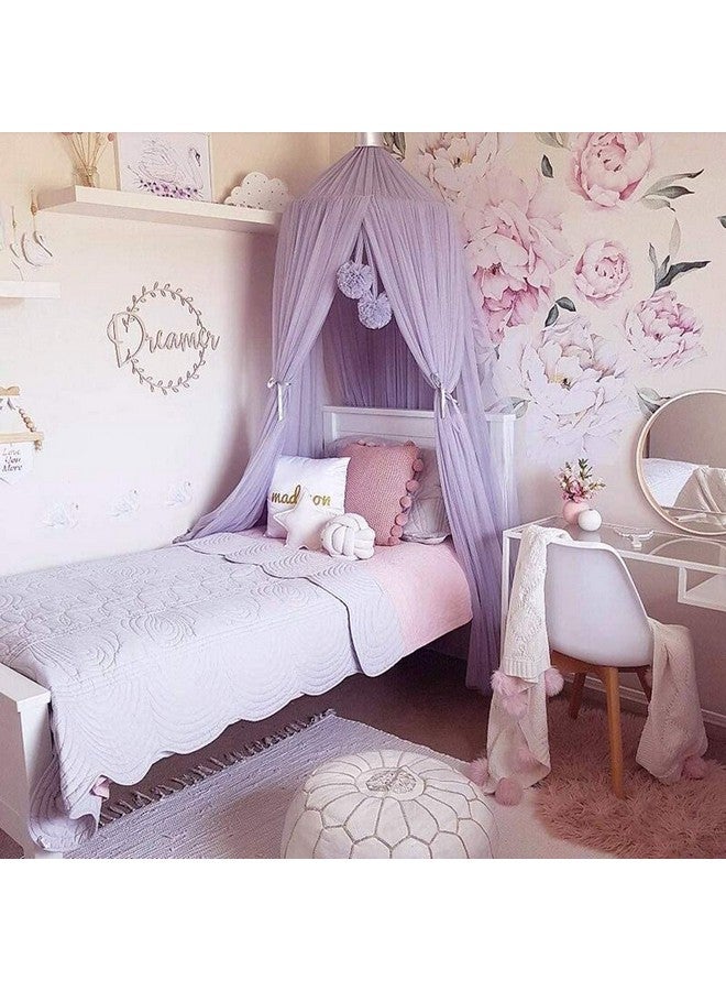 ESUPPORT Dome Princess Bed Canopy Round Lace Mosquito Net Play Tent Hanging House Decoration Lace Netting Curtains for Indoor Outdoor - Image 2
