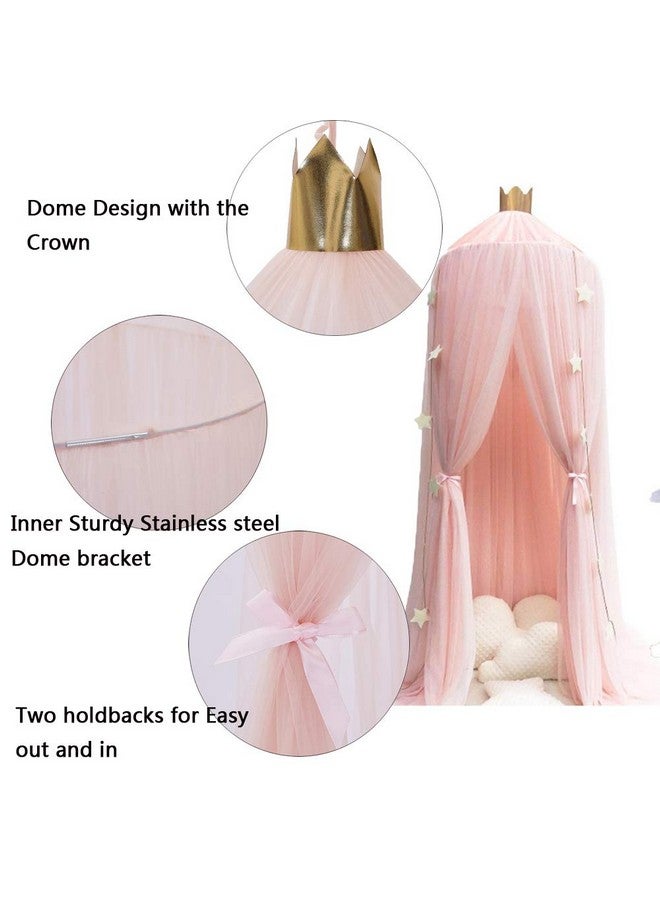 ESUPPORT Dome Princess Bed Canopy Round Lace Mosquito Net Play Tent Hanging House Decoration Lace Netting Curtains for Indoor Outdoor - Image 1
